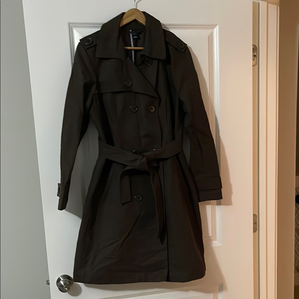 Classic Dark Brown Trench Coat